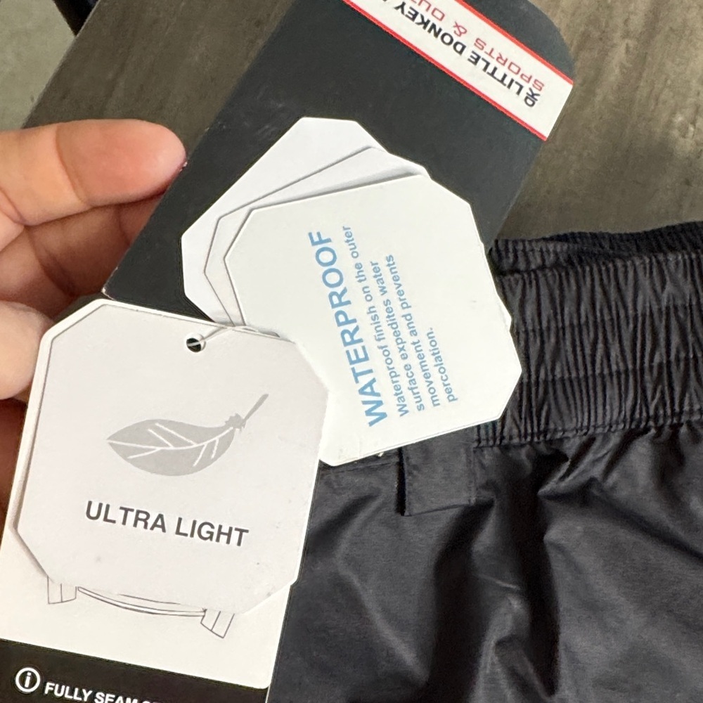 Little Donkey Andy Black Wind and Waterproof Pants - Picture 6 of 12